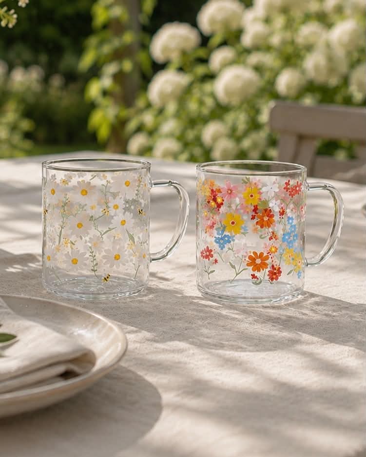 Tasse en verre Summer - Color mix