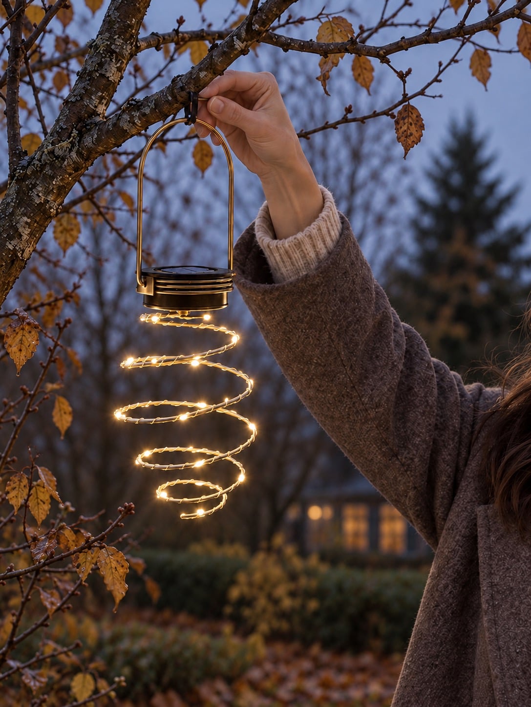 Spirale GOLDEN avec panneaux solaires - 2 pcs.