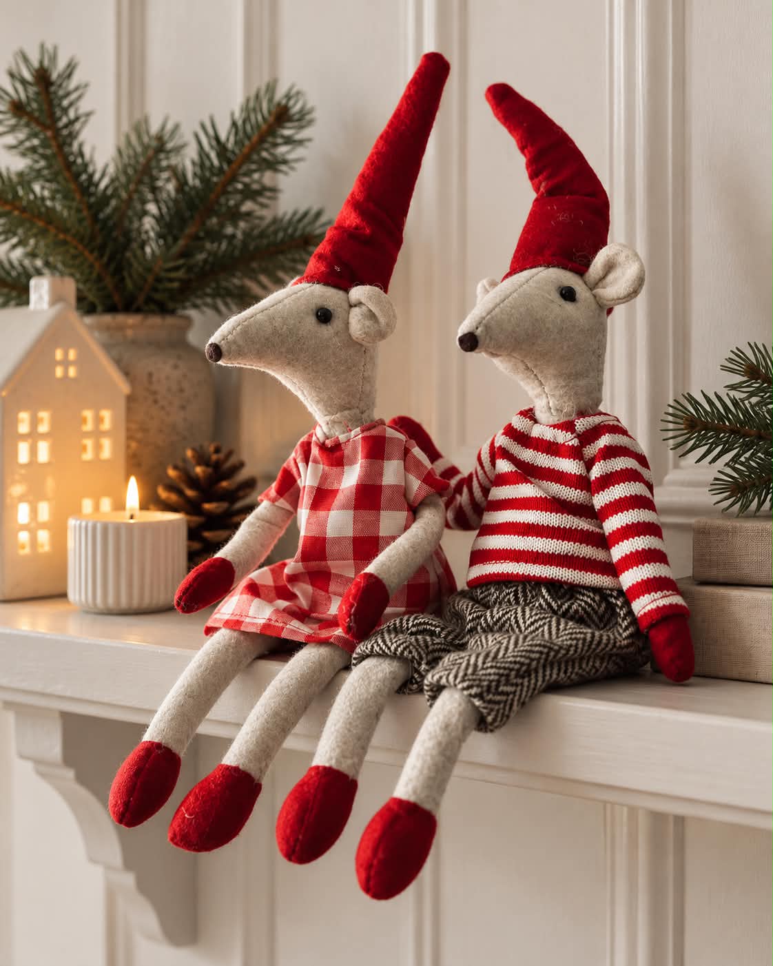 Souris de lutin 37 cm - Garçon
