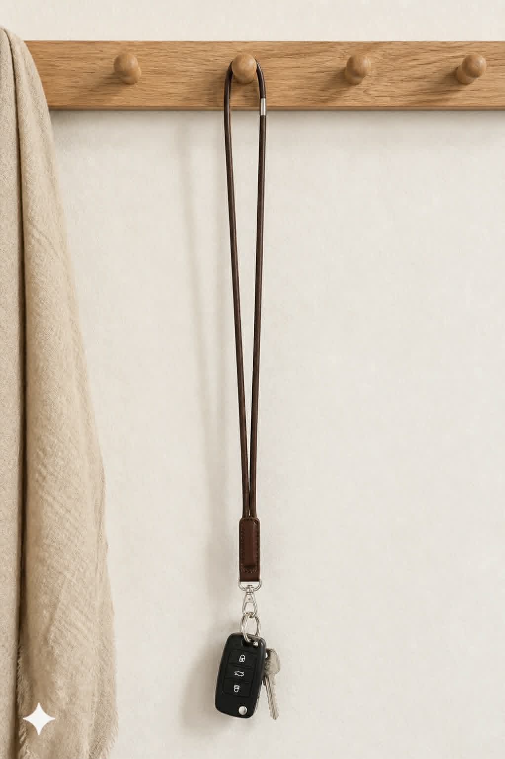 Keyhanger marron foncé