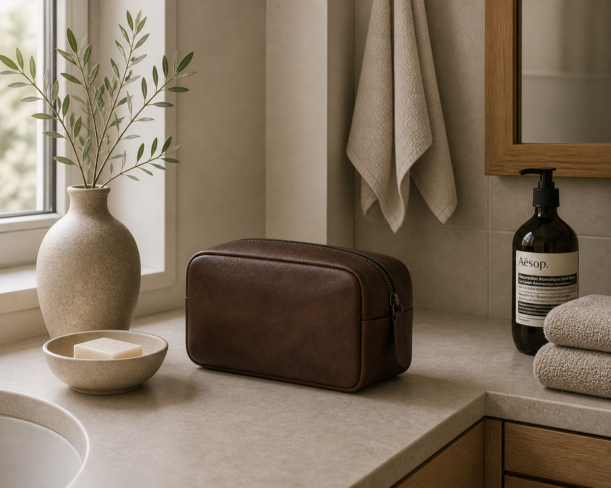 Trousse de toilette Faust - Dark brown
