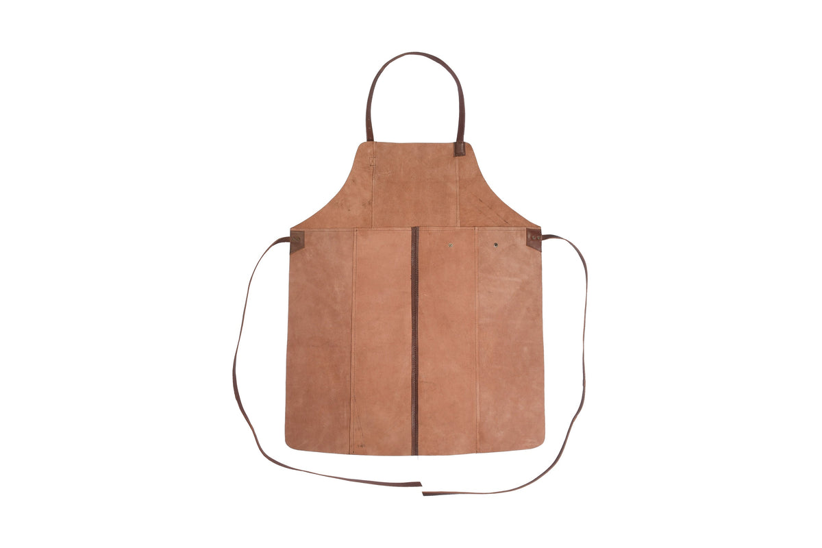 Tablier en cuir Faust – brun foncé