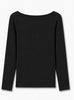 Blouse Ingrid - Noir mélange cachemire