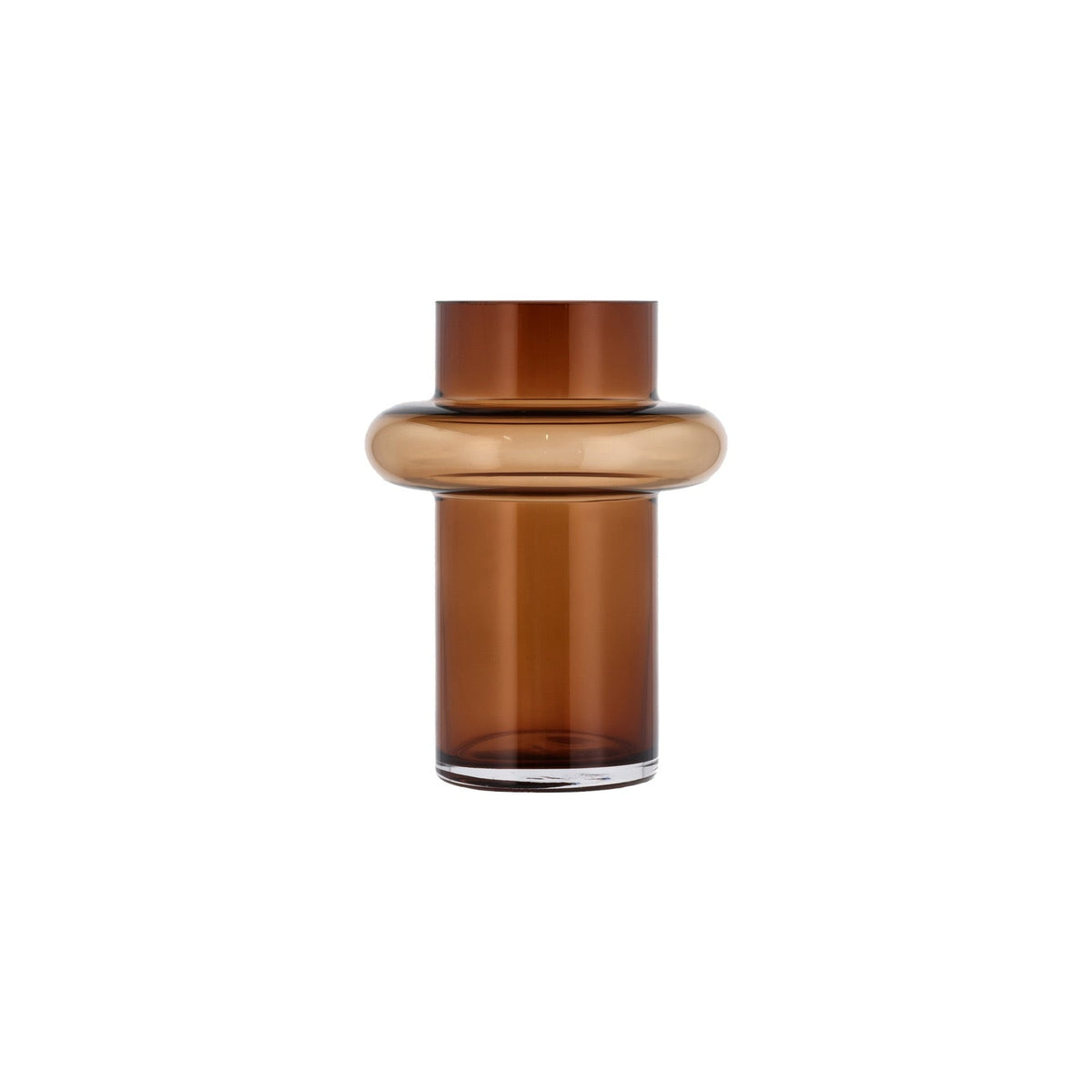 Vase en verre soufflé à la bouche - Lyngby amber
