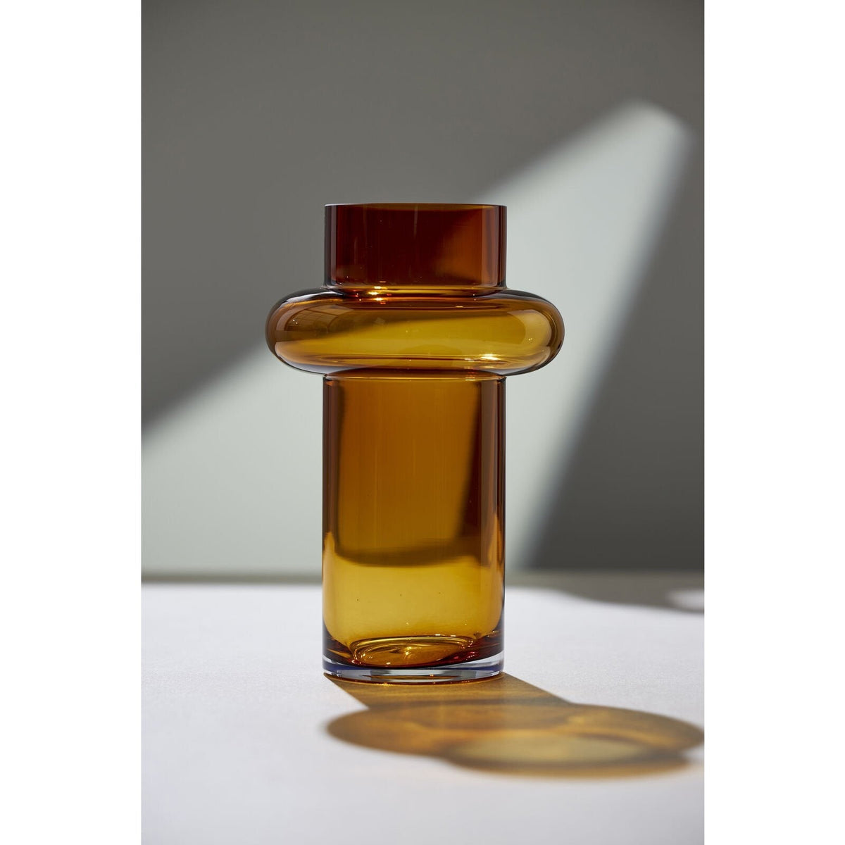 Vase en verre soufflé à la bouche - Lyngby amber