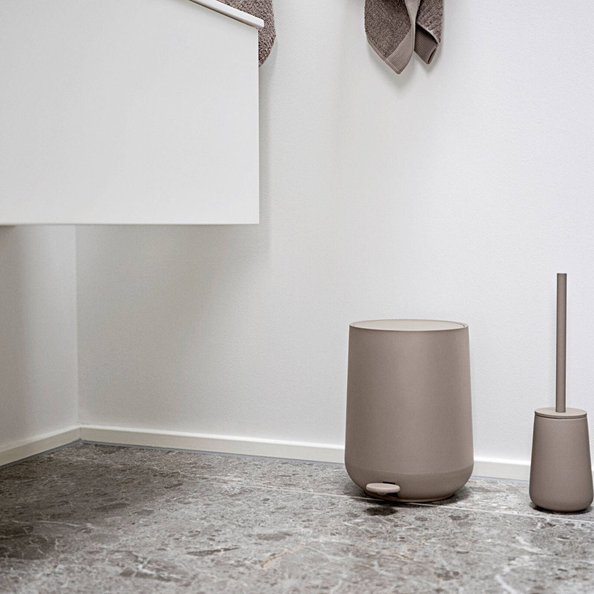 Poubelle à pédale - Taupe - 3 litres