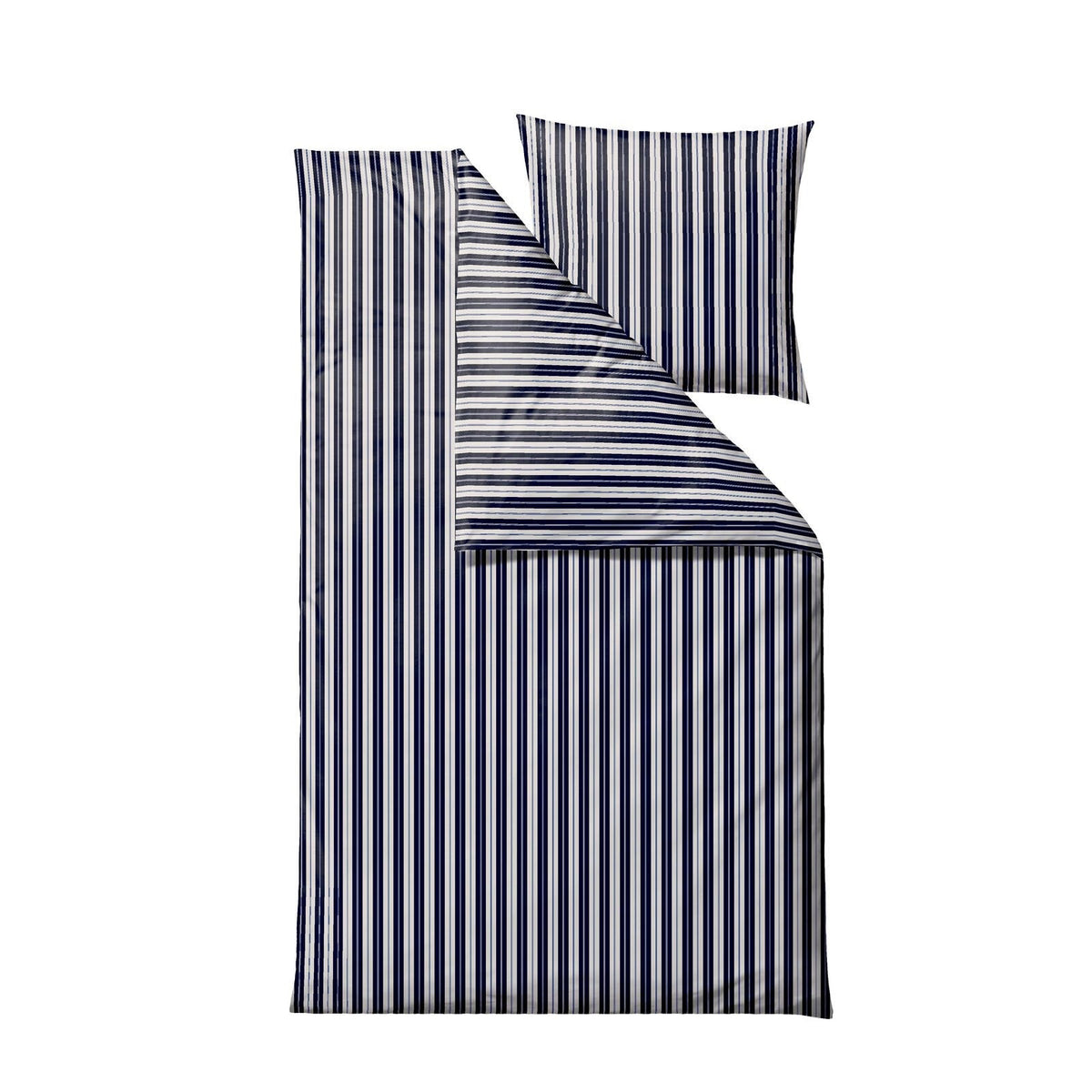 Parure de lit, Flow bleu marine, 140x220 - 63x60