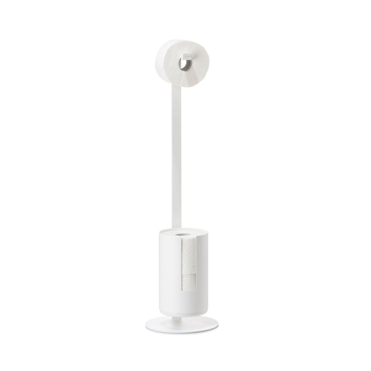 Porte-papier toilette - Blanc - Sur pied