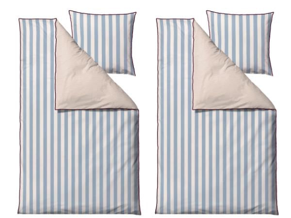 Parure de lit, 2 ensembles - Södahl - 140x220 cm - Parallel Linen Blue