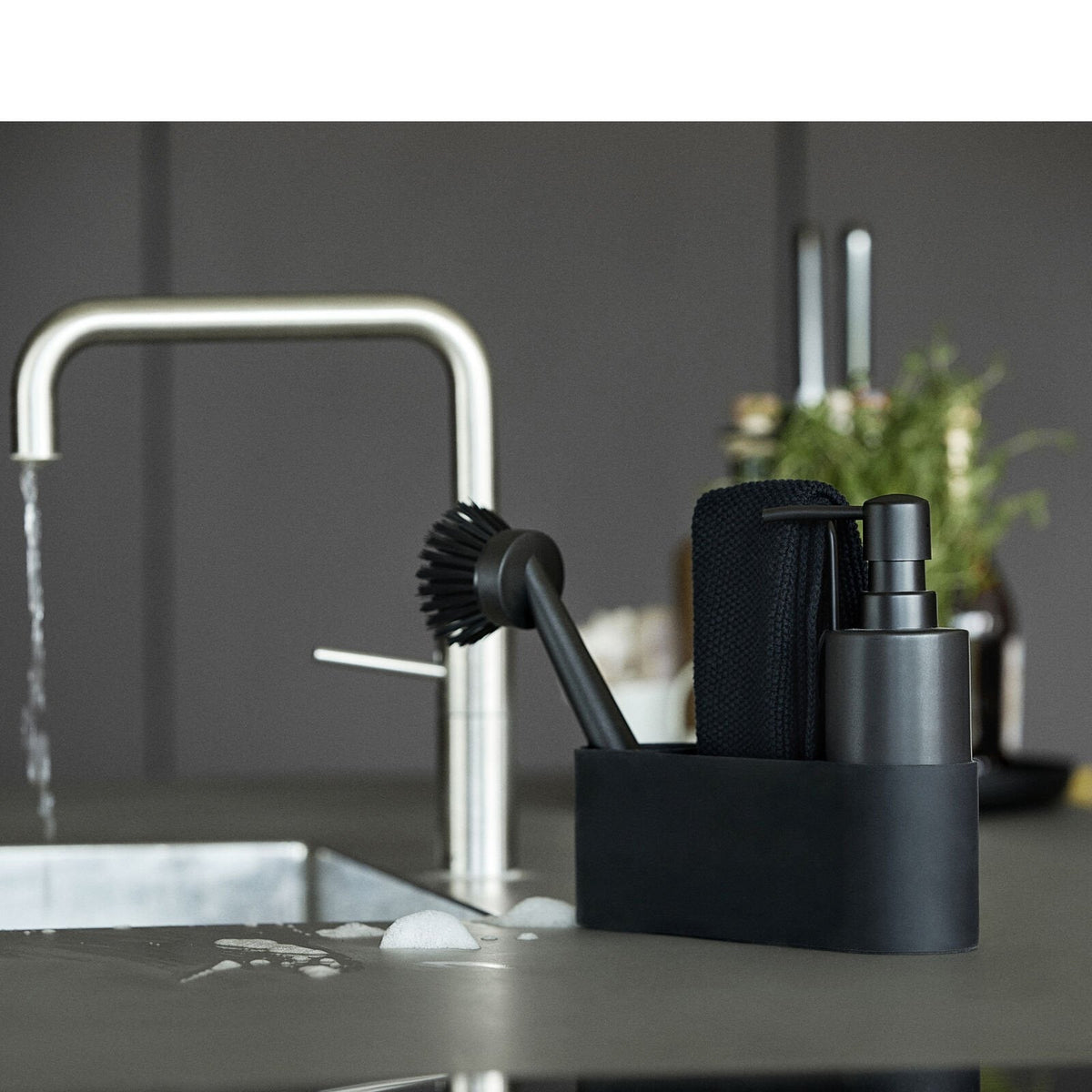 Ensemble pour la vaisselle - 4 pièces - Noir