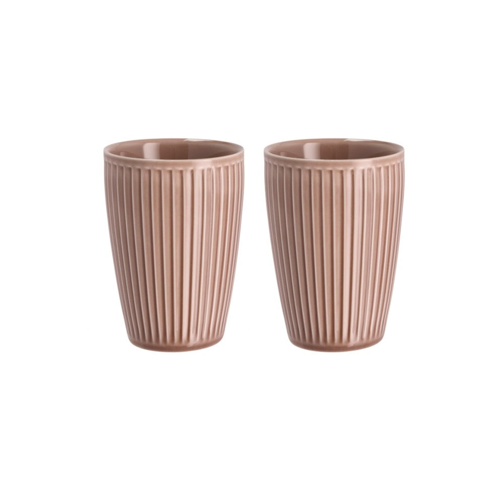 Mug thermos Plissé- Lot de 2 - Woodrose