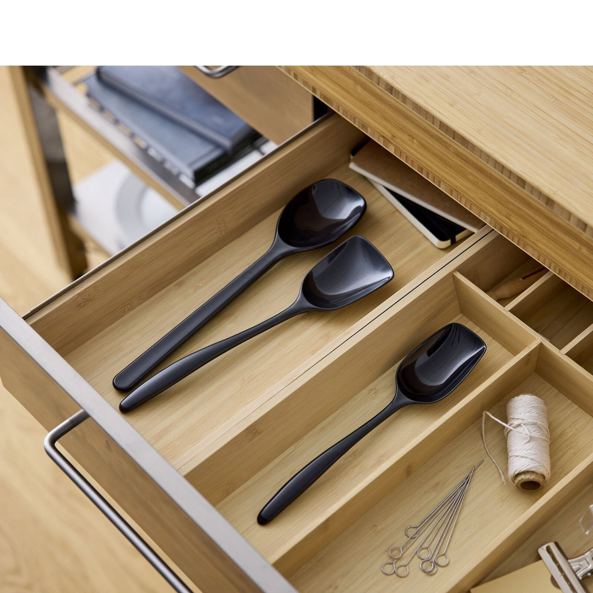 Set de spatules classique du design danois - 3 pièces - Noir carbone