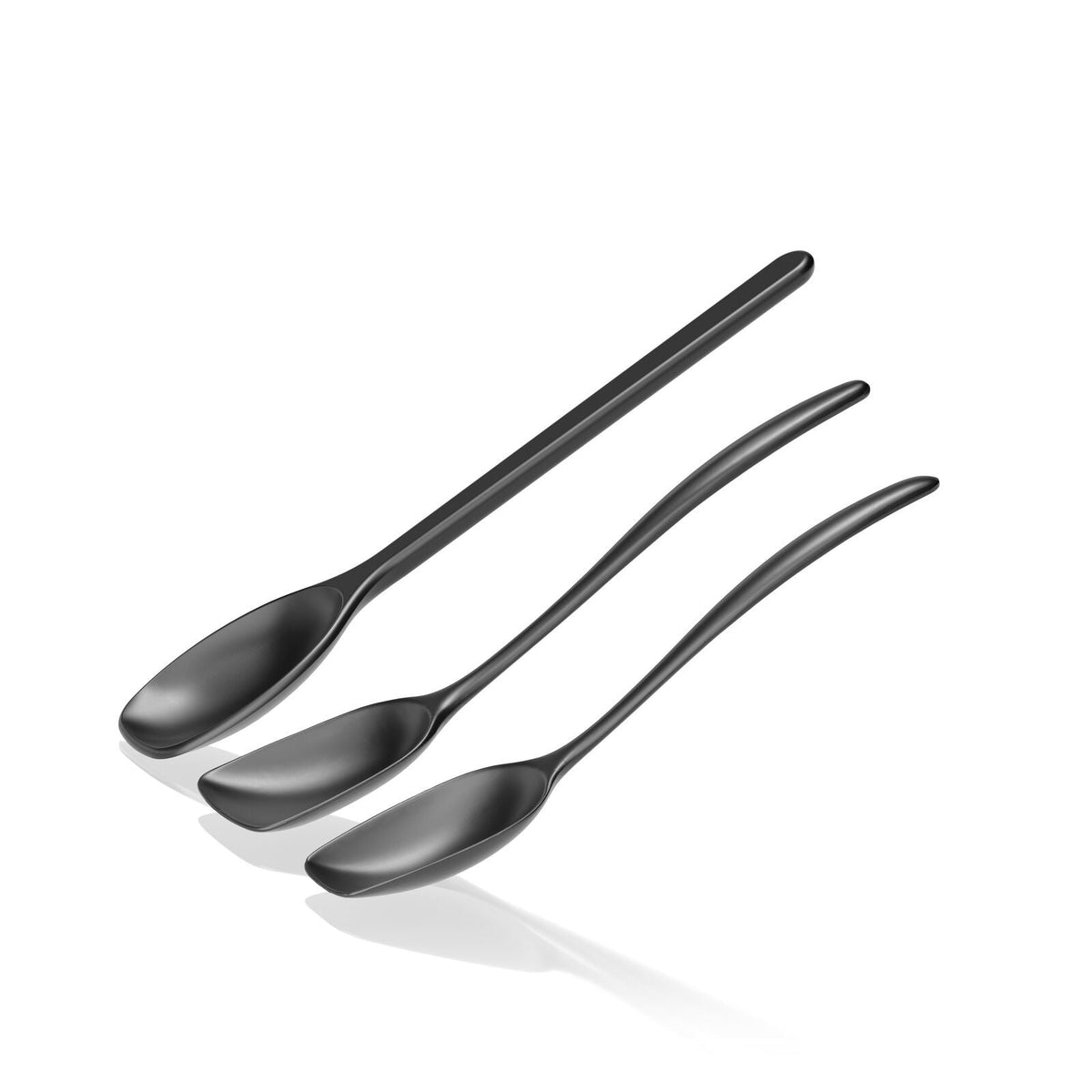 Set de spatules classique du design danois - 3 pièces - Noir carbone