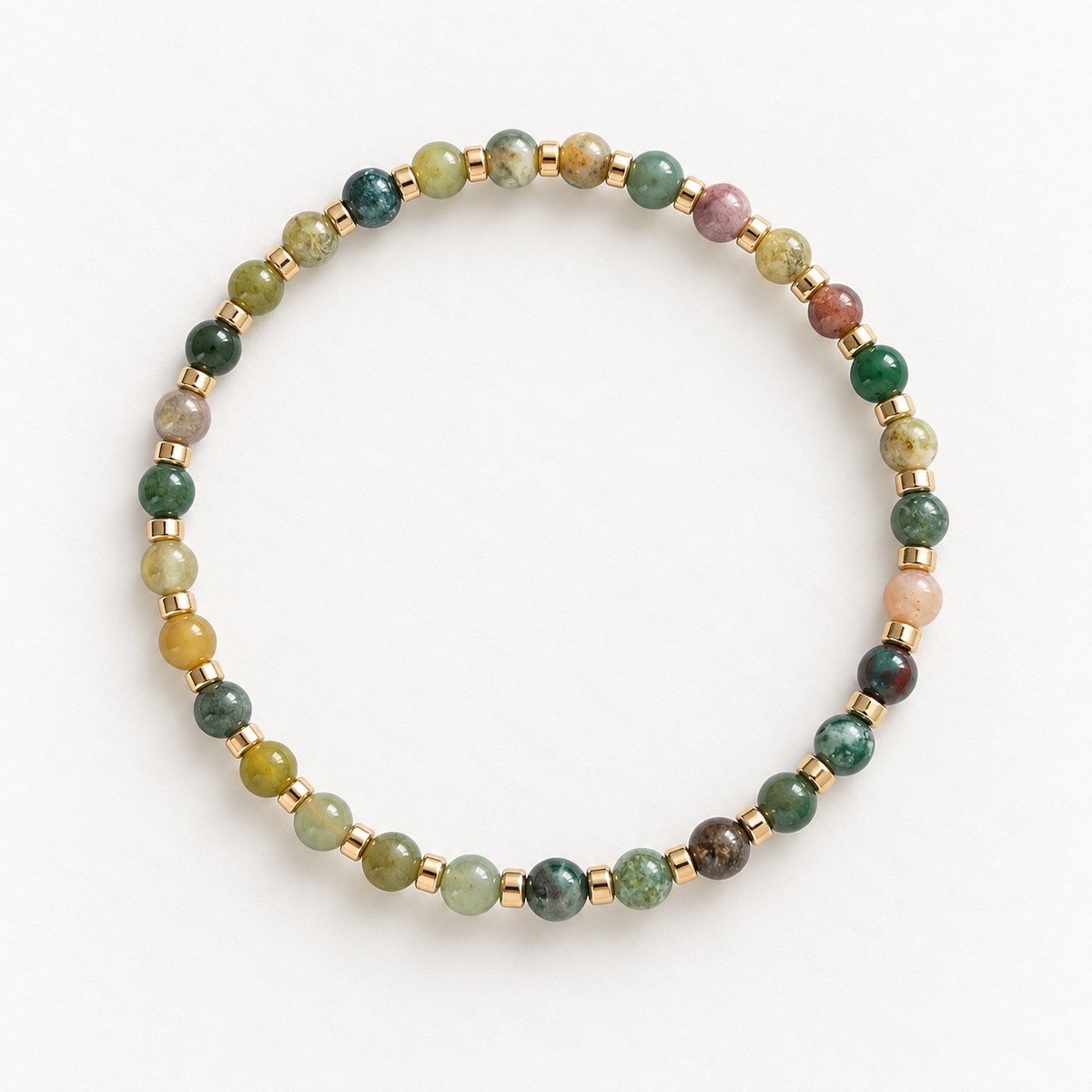 Bracelet Marie - Émeraude/Lavande