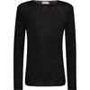 Blouse Drew mélange cachemire - Noir