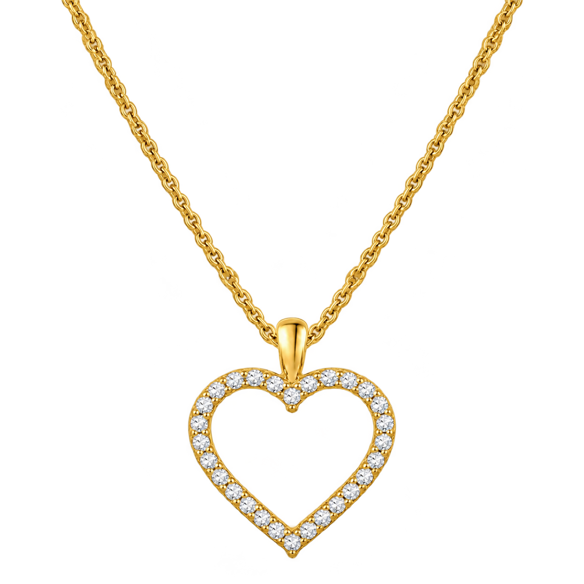 Collier Kendal Cœur - plaqué or