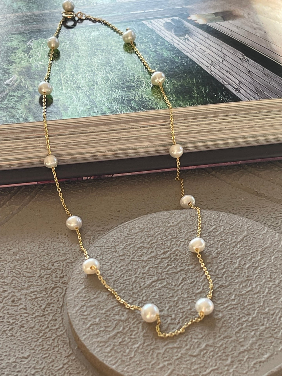 Collier Gry - avec perles d'eau douce