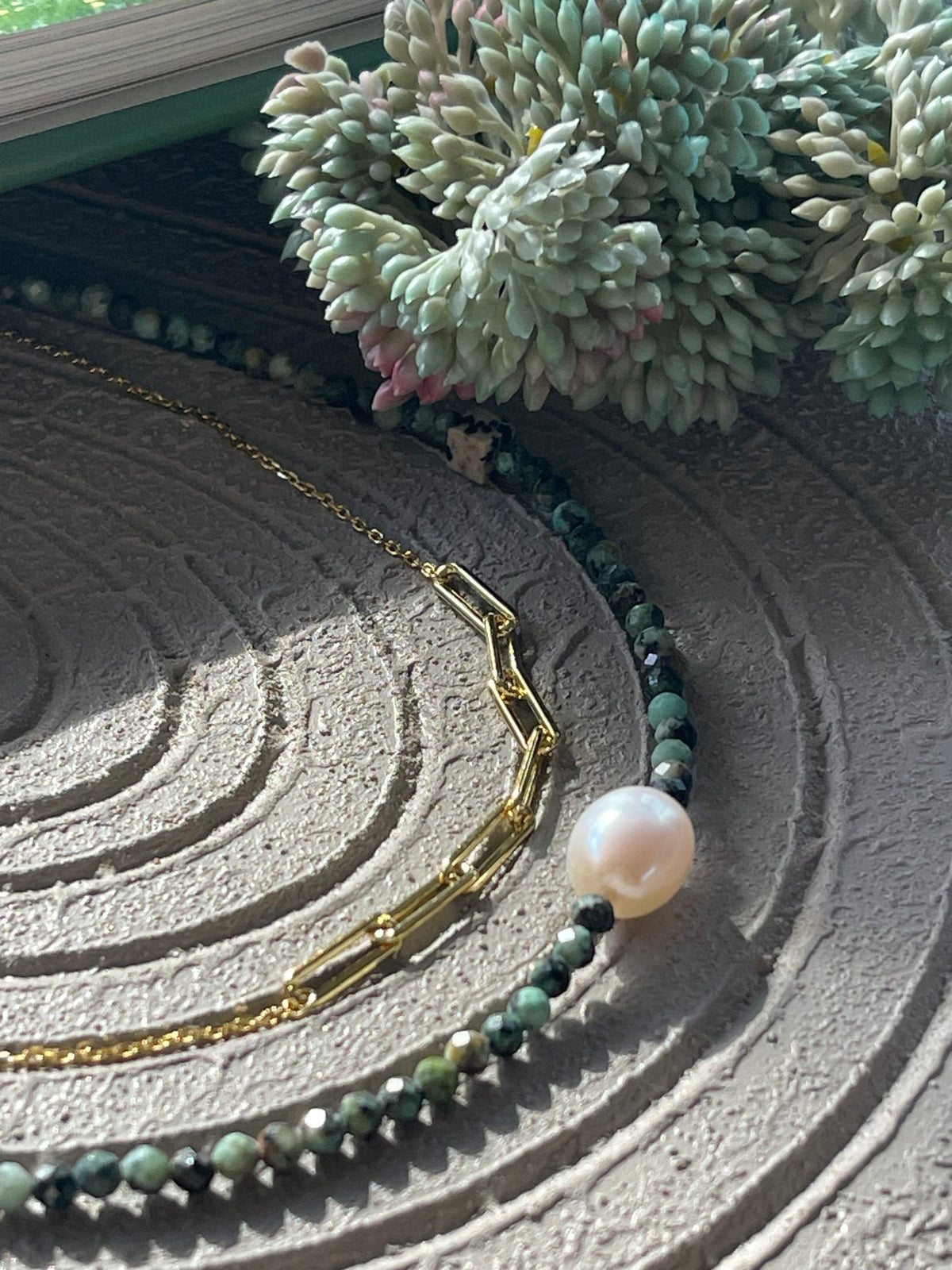 Collier Deidre plaqué or 18K