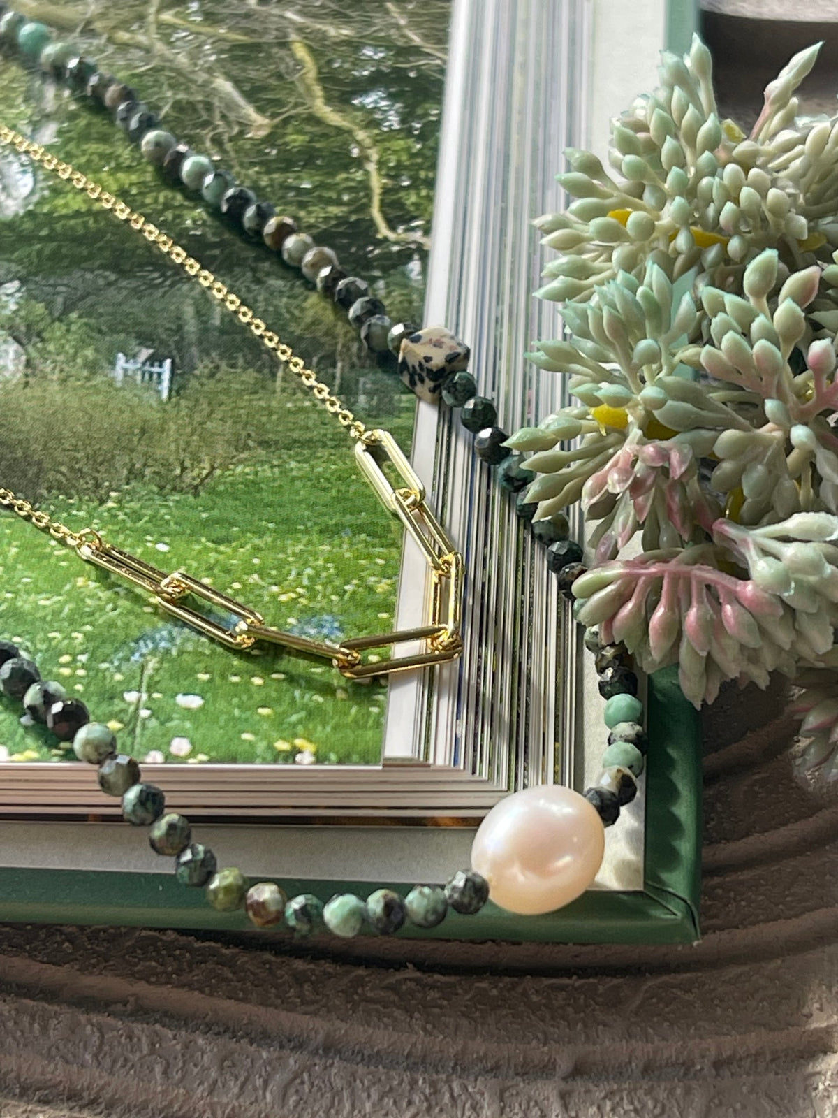 Collier Deidre plaqué or 18K
