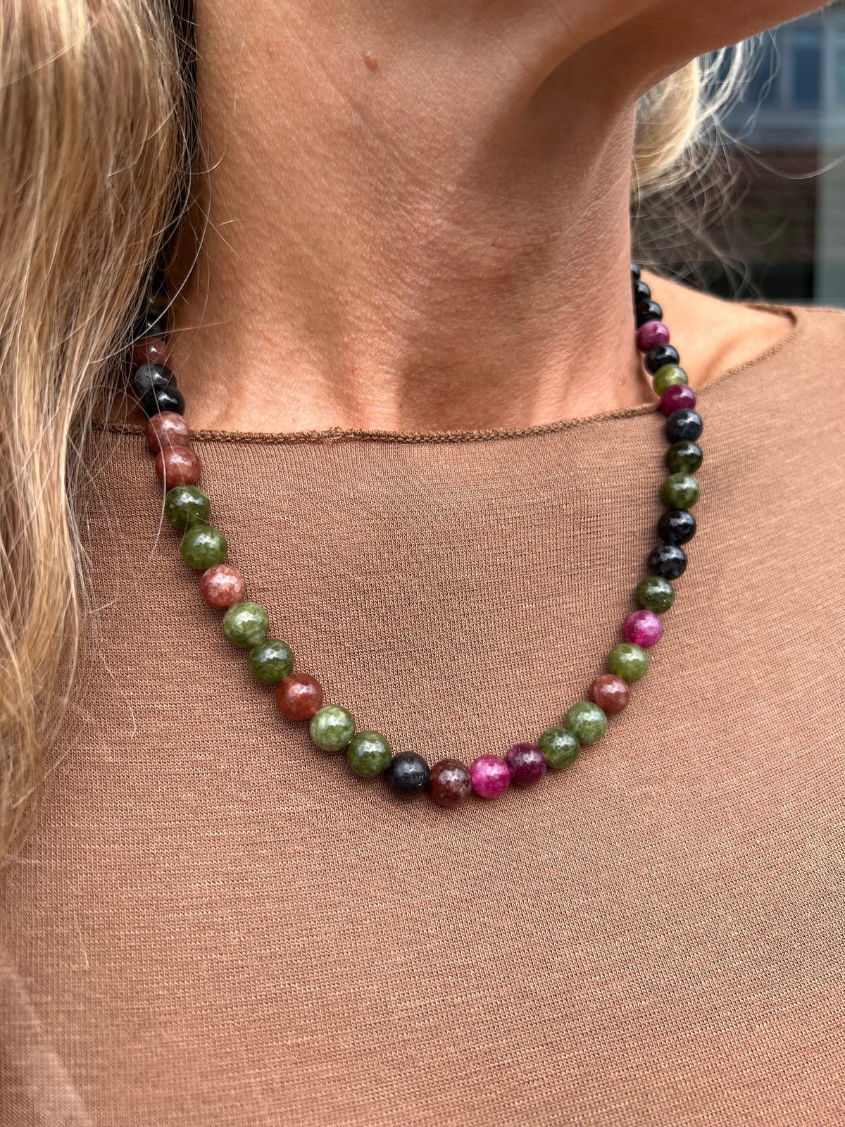 Collier Mary Emerald/Berry Mix