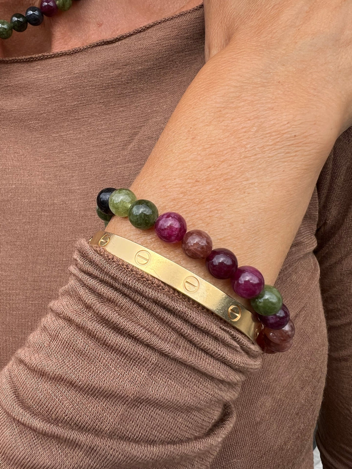Bracelet Mary Emerald/Berry Mix