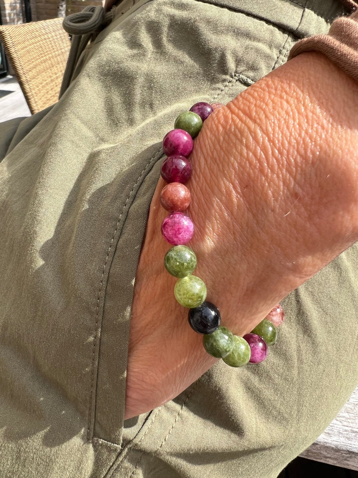 Bracelet Mary Emerald/Berry Mix