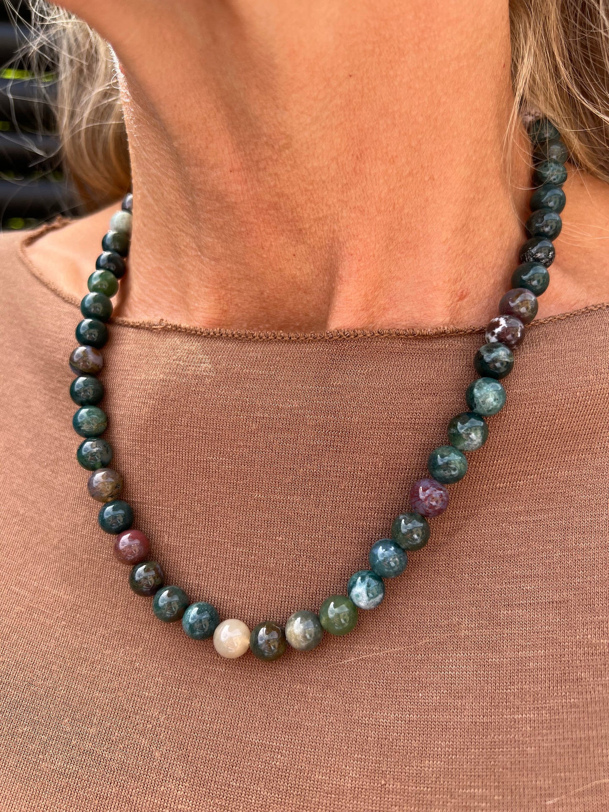Collier Mary Emerald/Lavendel Mix