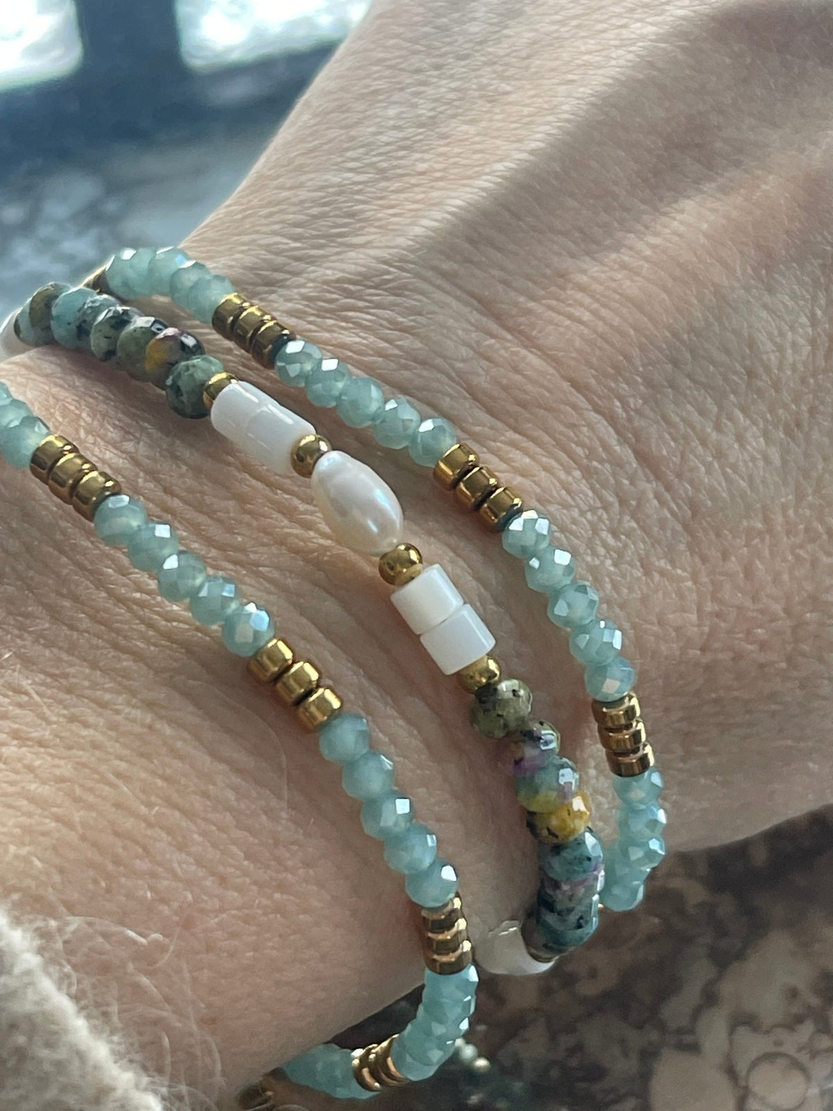 Bracelet Sarabella Aqua – Set de 3 pièces