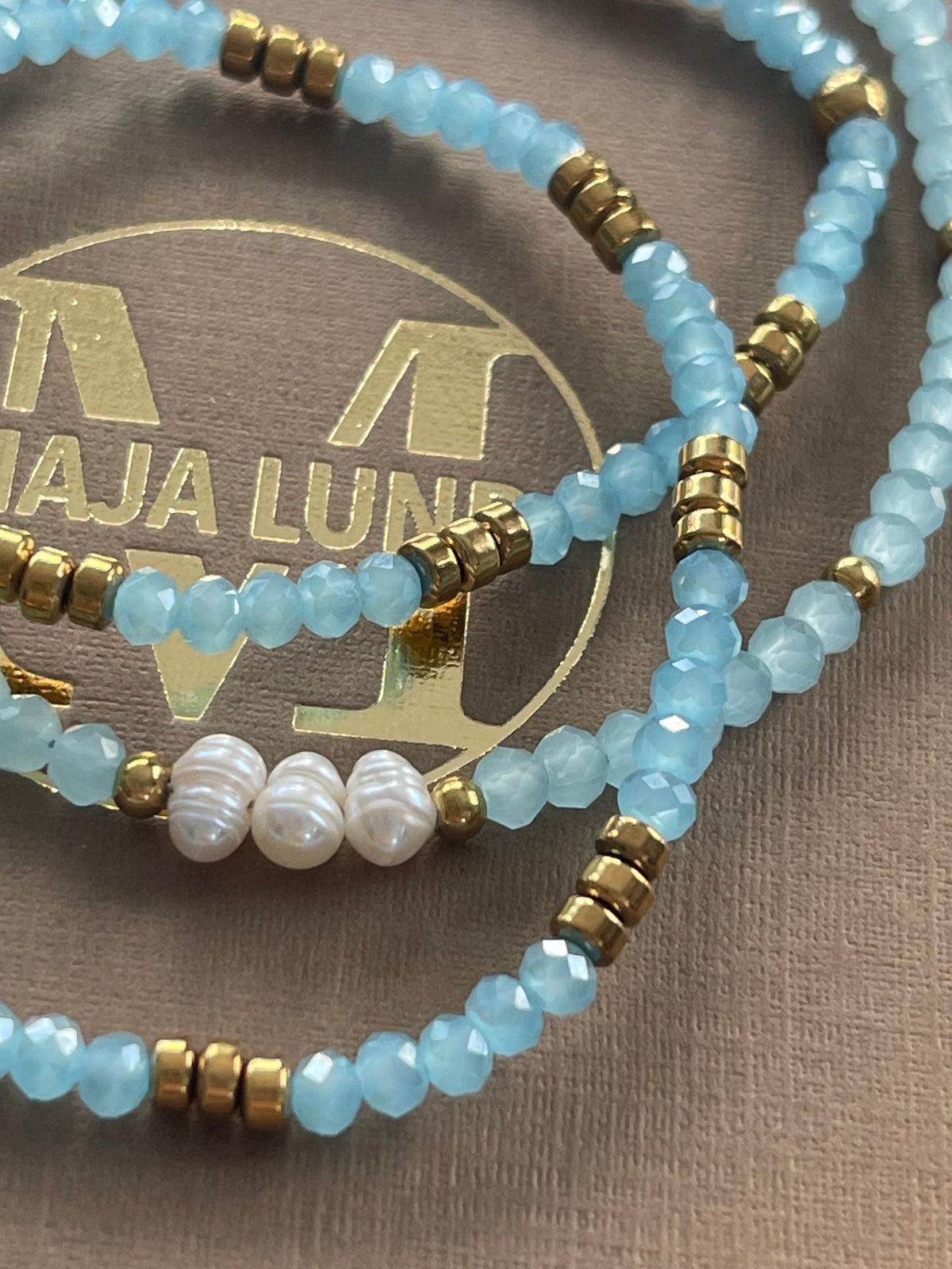 Bracelets Sarabella Soft Blue – Set de 3 pièces