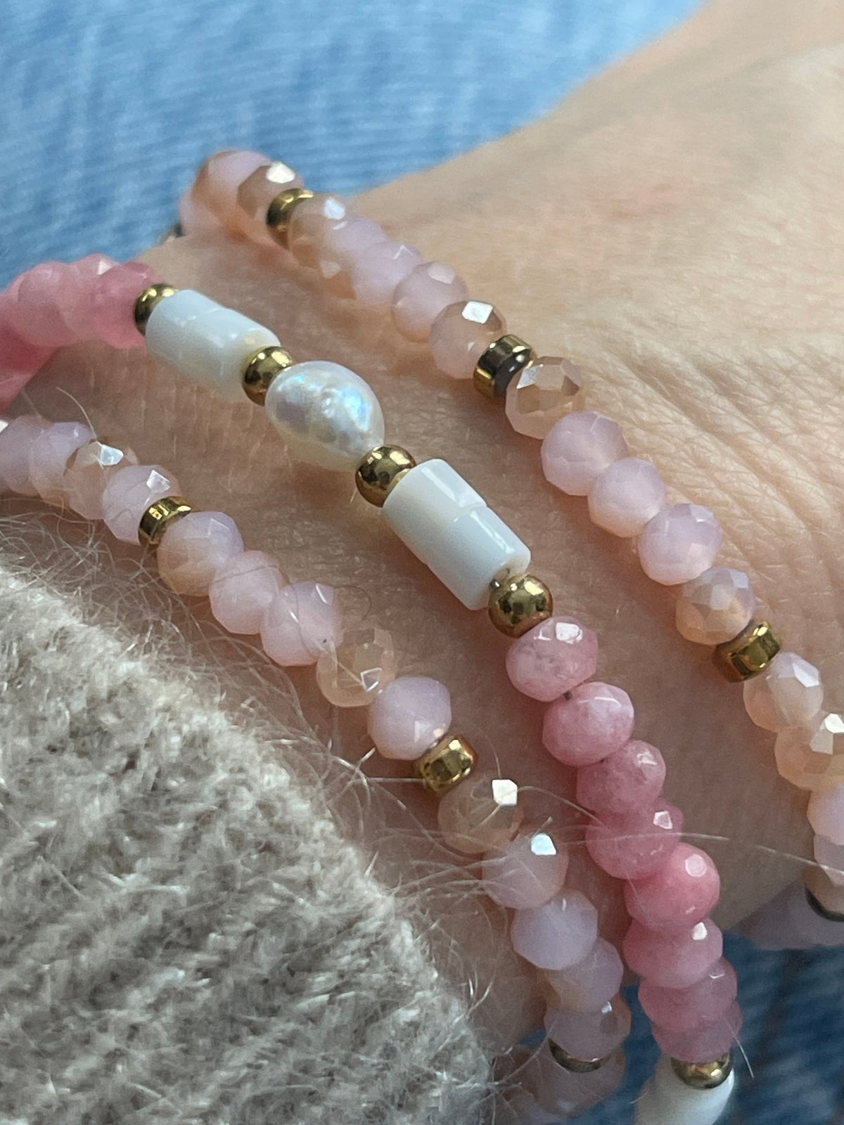 Bracelet Sarabella Soft Rose – Lot de 3