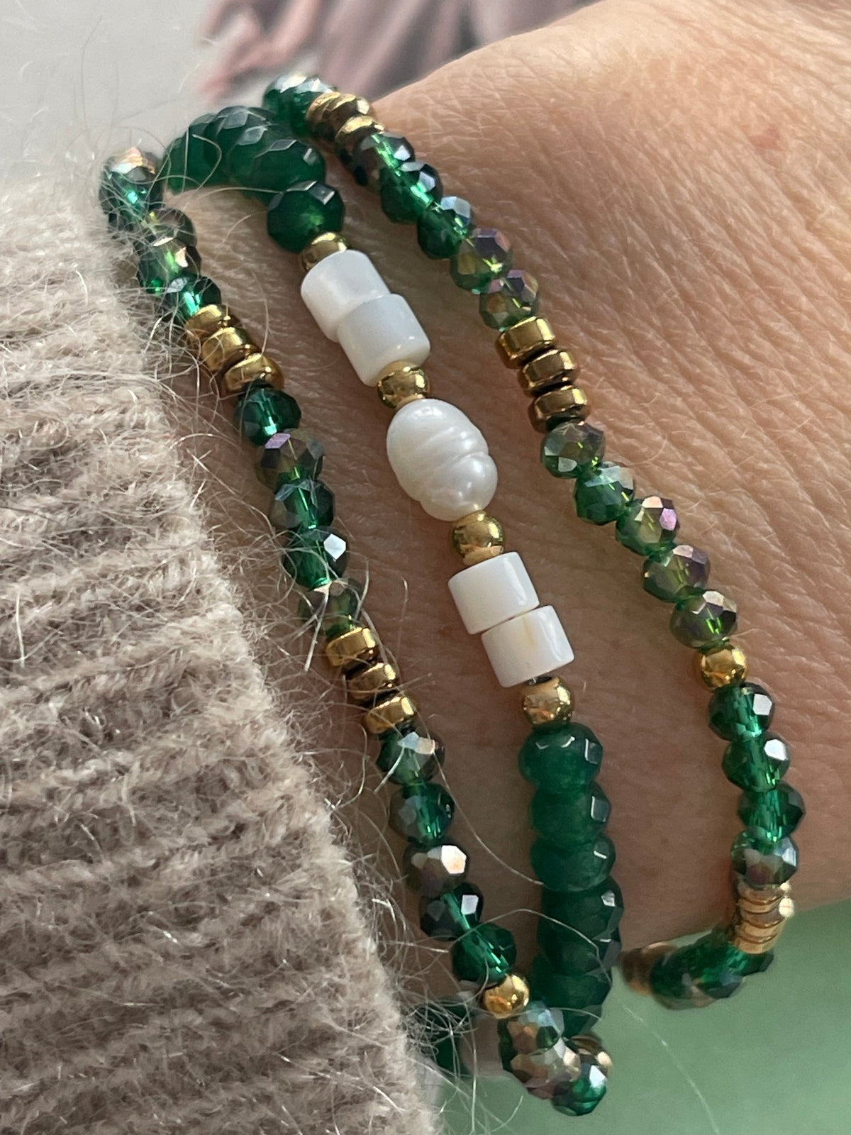 Bracelets Sarabella Emerald – Lot de 3