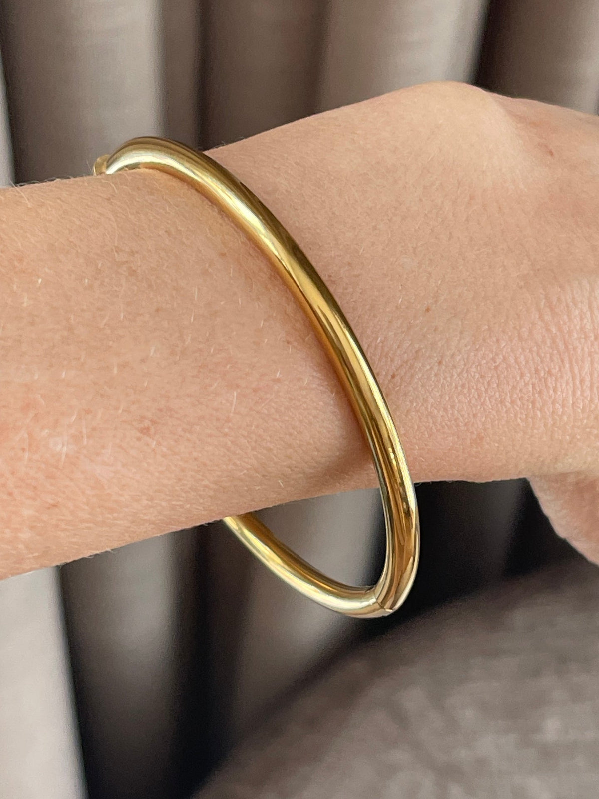 Bracelet jonc Augusta - plaqué or