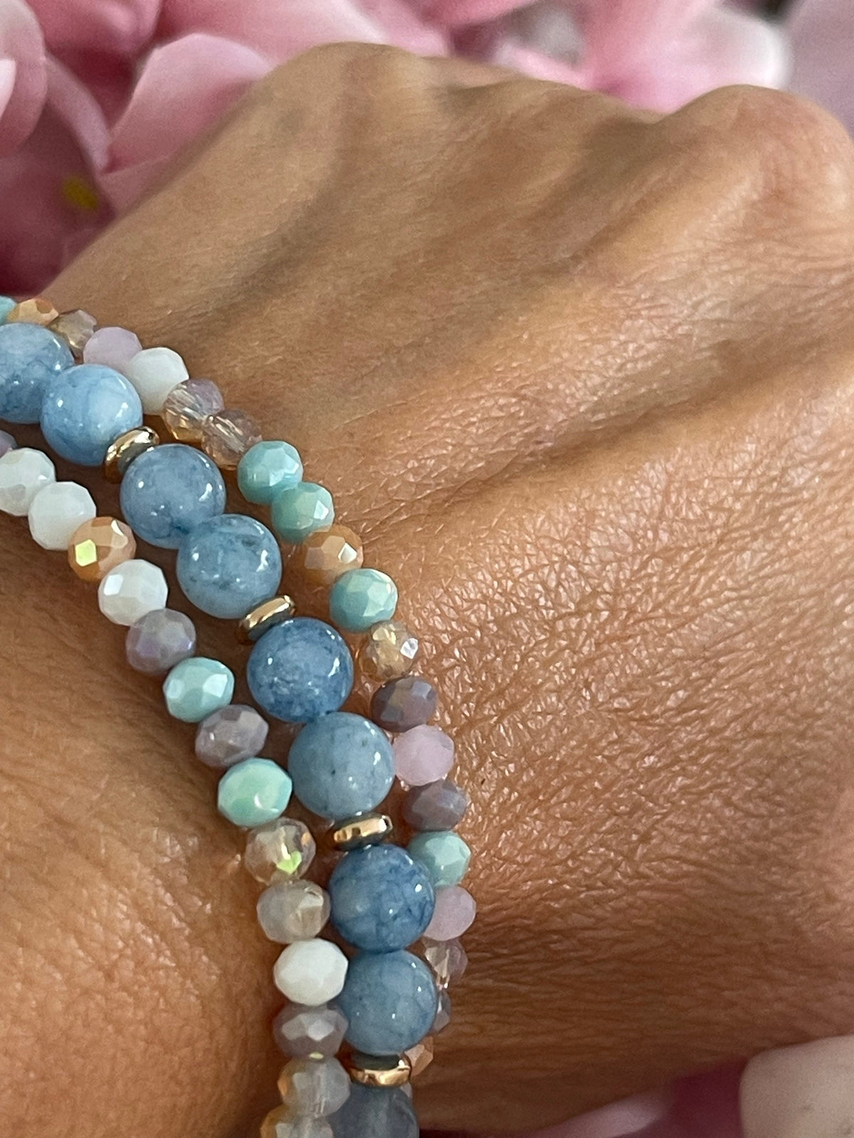 Bracelet Luna Soft blue – Set de 3 pièces
