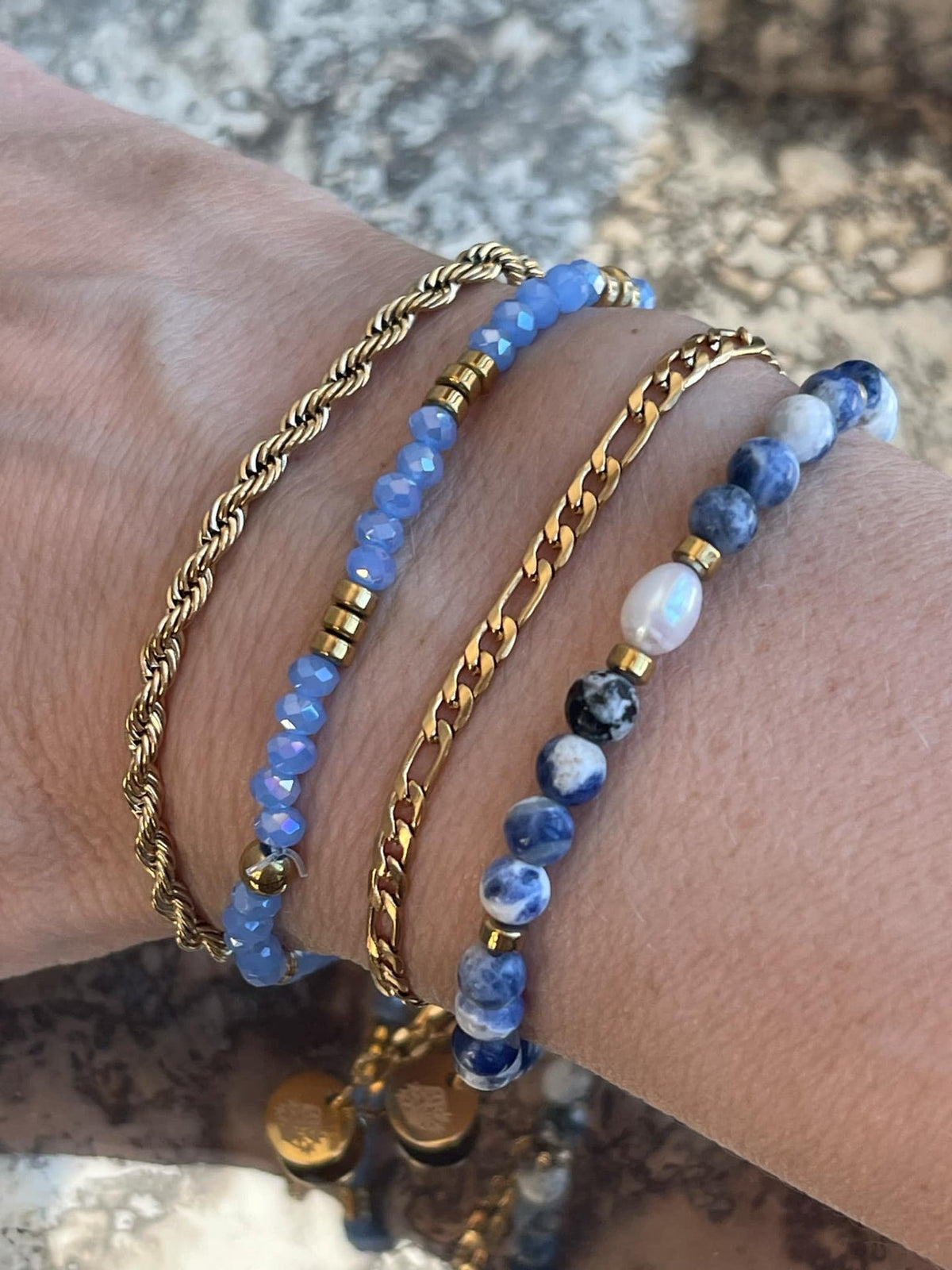 Bracelet Erika Blue - Coffret de 4 bracelets
