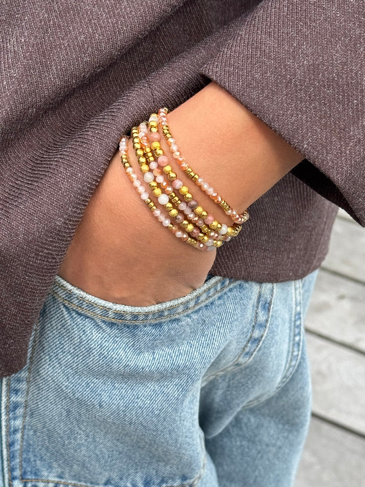 Bracelet Ofelia Nature - Ensemble de 5 bracelets