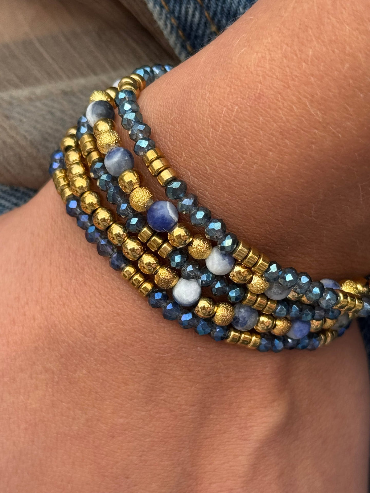 Bracelet Ofelia Navy - Ensemble de 5 bracelets