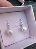 Boucles d’oreilles Diana avec perles d’eau douce - Placage rhodium