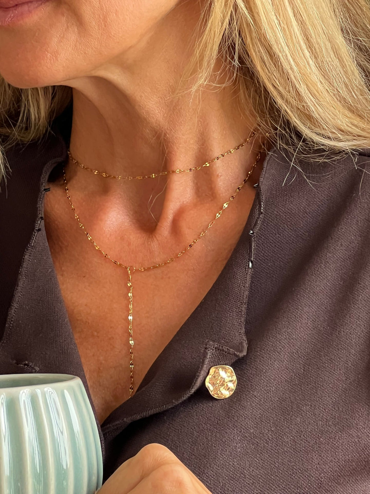 Collier Serafina plaqué or