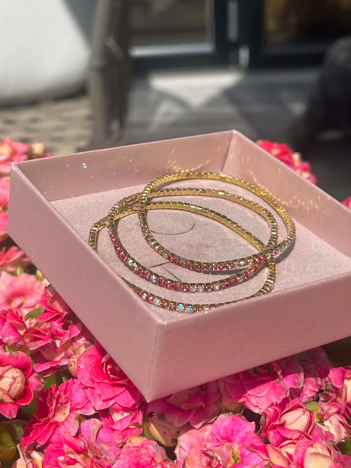 Bracelets - Elare Set/3 - élastiques - mélange rouge