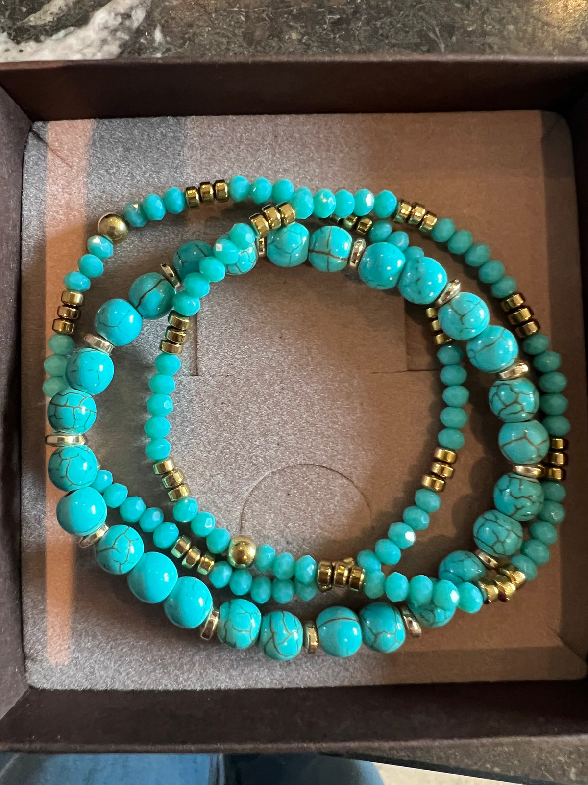 Bracelet Luna Turquoise – Lot de 3