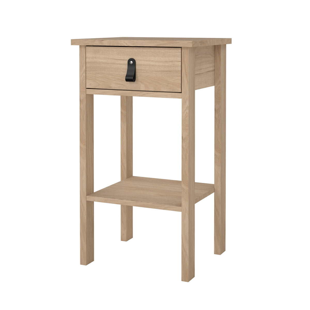 Table avec tiroir et étagère - Aspect bois