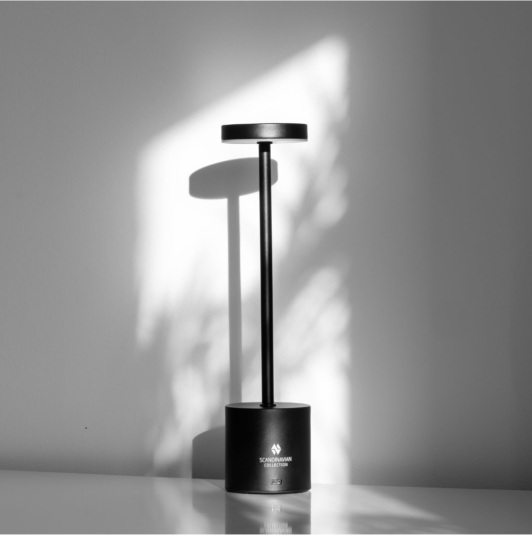 Lampe de table Touch en noir