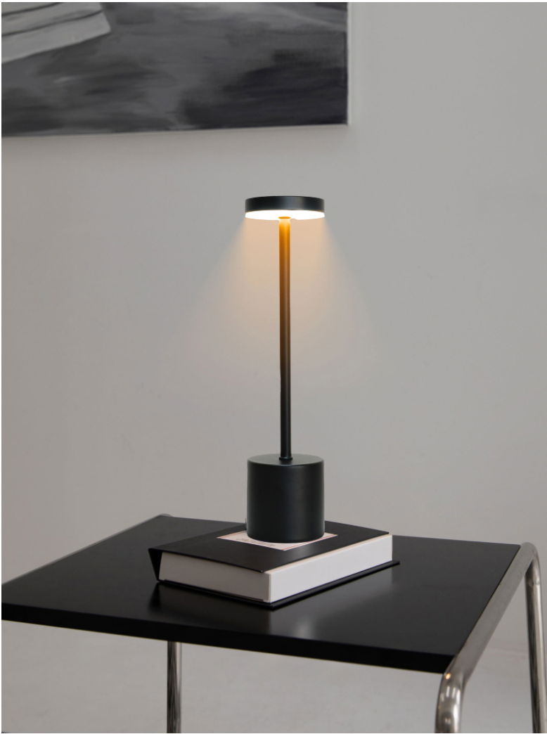 Lampe de table Touch en noir