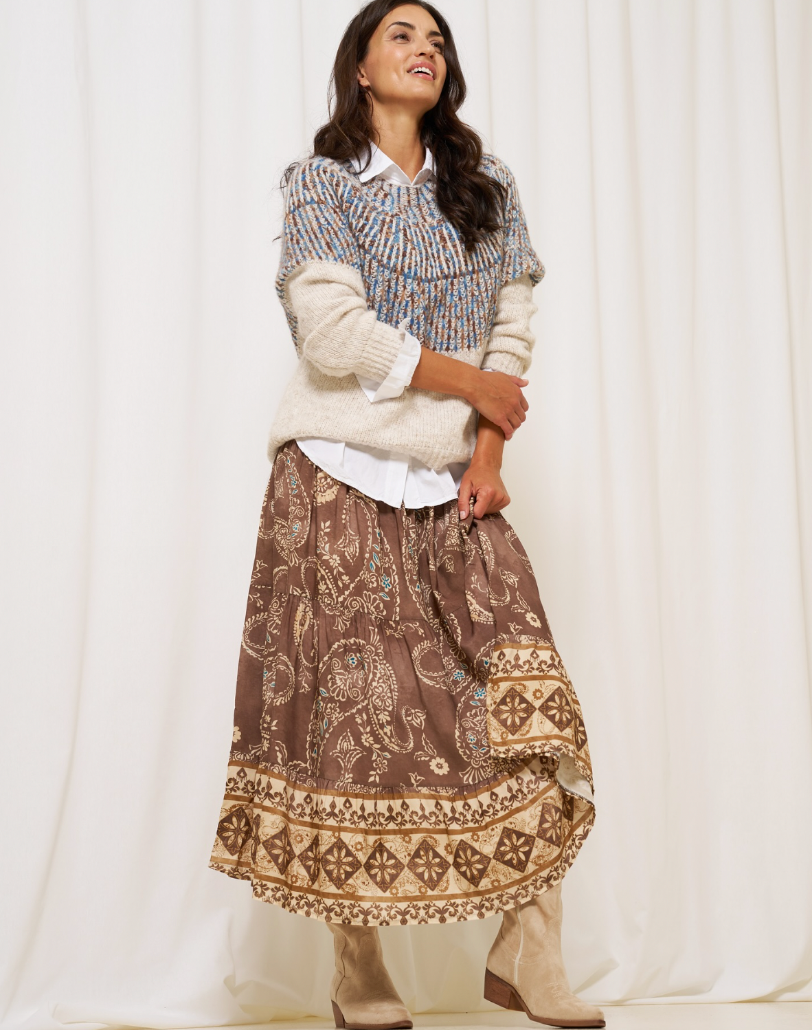 Pull en maille Lilia blue