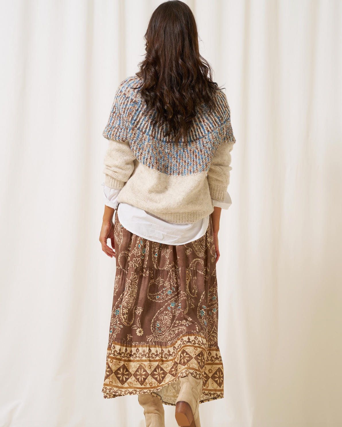 Pull en maille Lilia blue