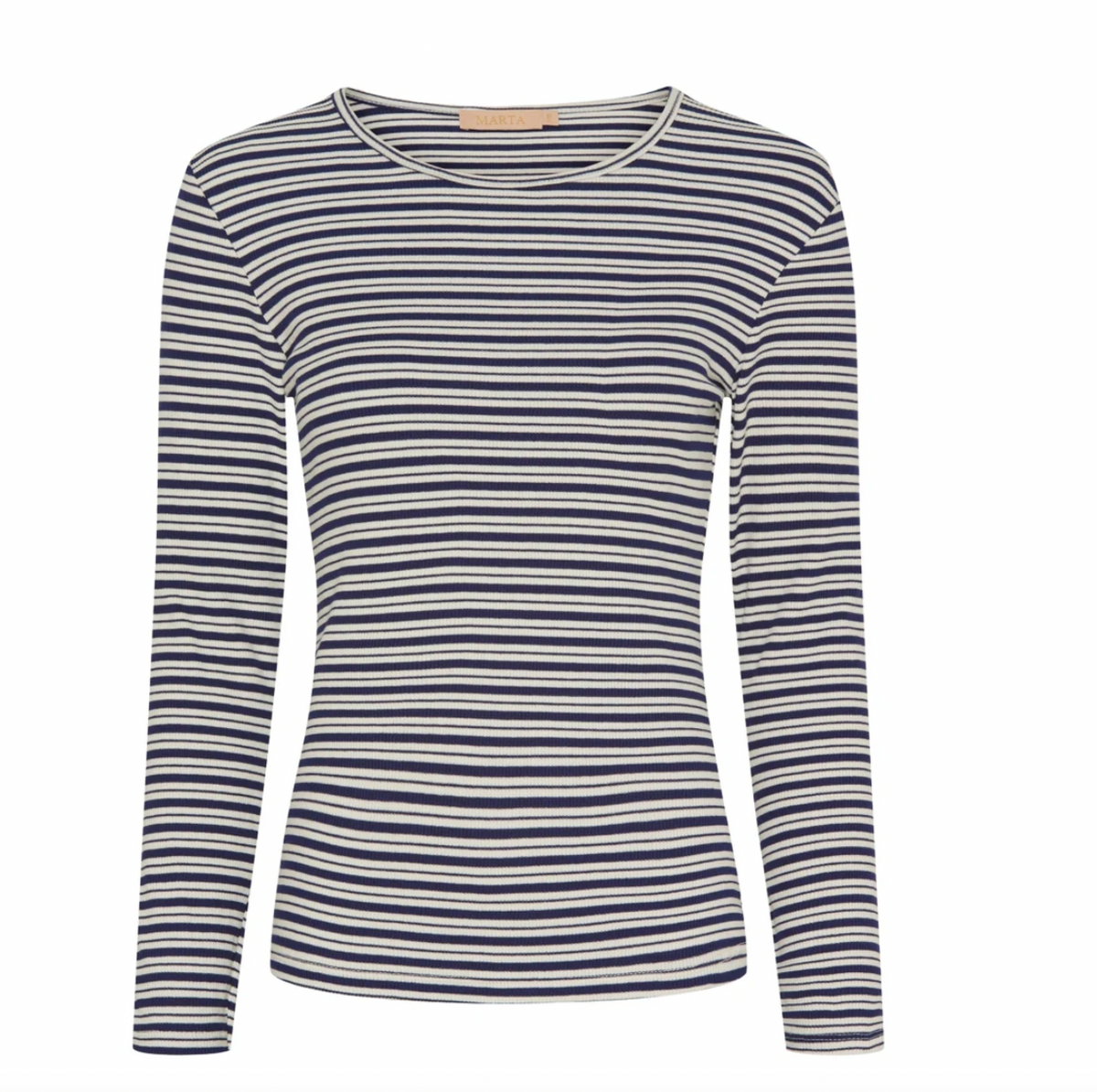 Le chemisier Christel à rayures - Navy / Crème