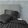 Parure de lit en satin de bambou, gris anthracite, 140x200 - 63x60