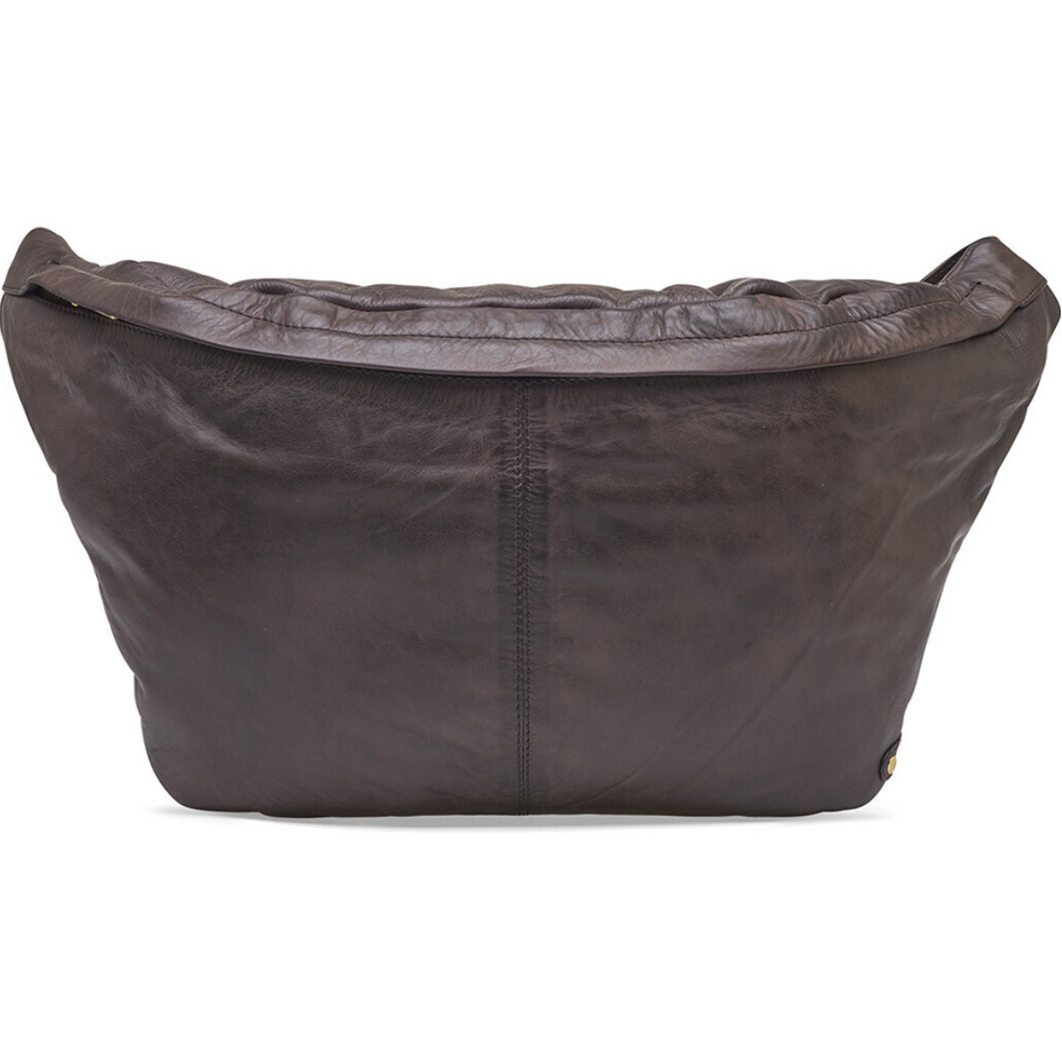Sac banane Cool Buffy XL en cuir tout doux - Marron