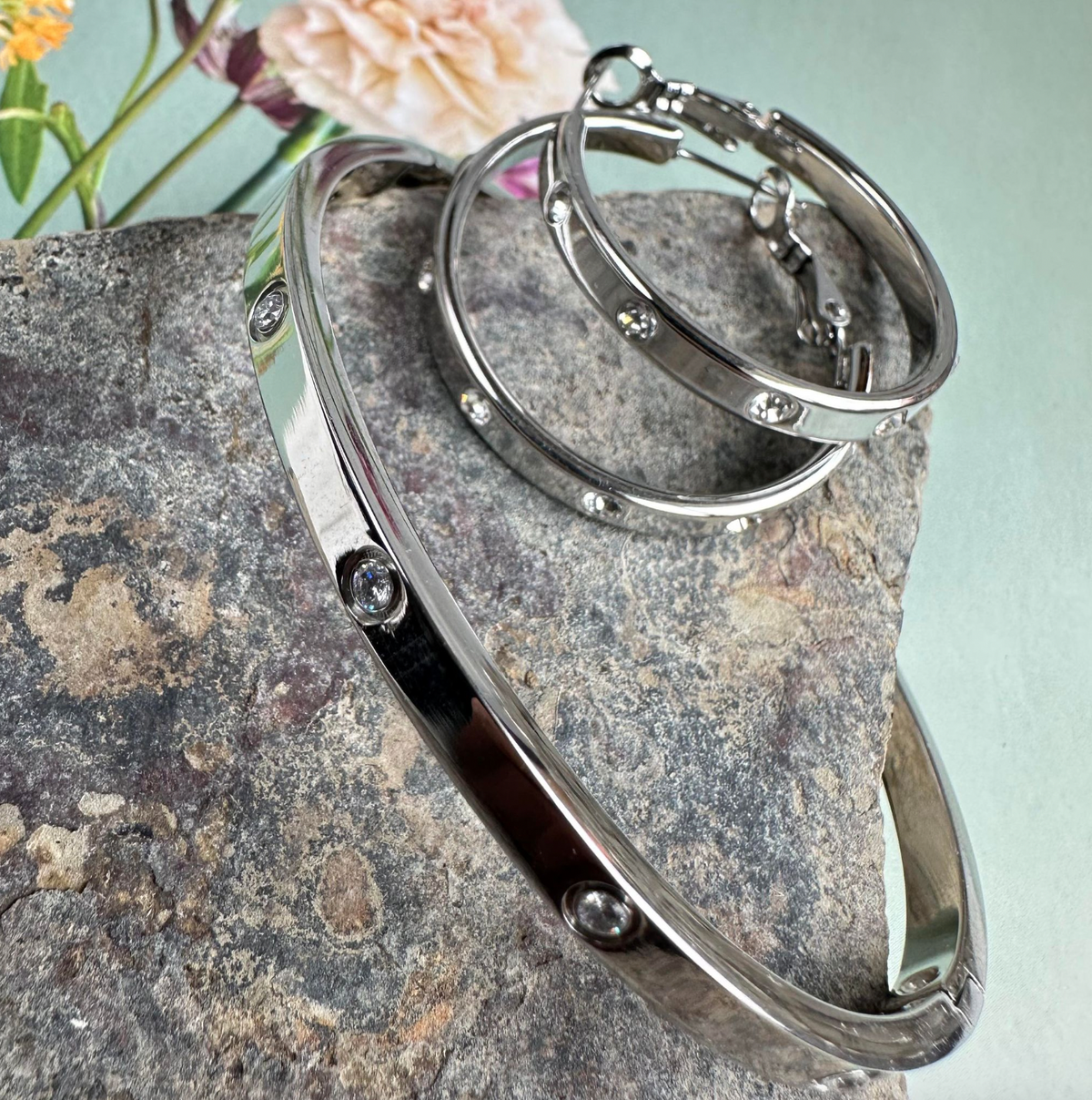 Ensemble Mindy avec bracelet et boucles d’oreilles