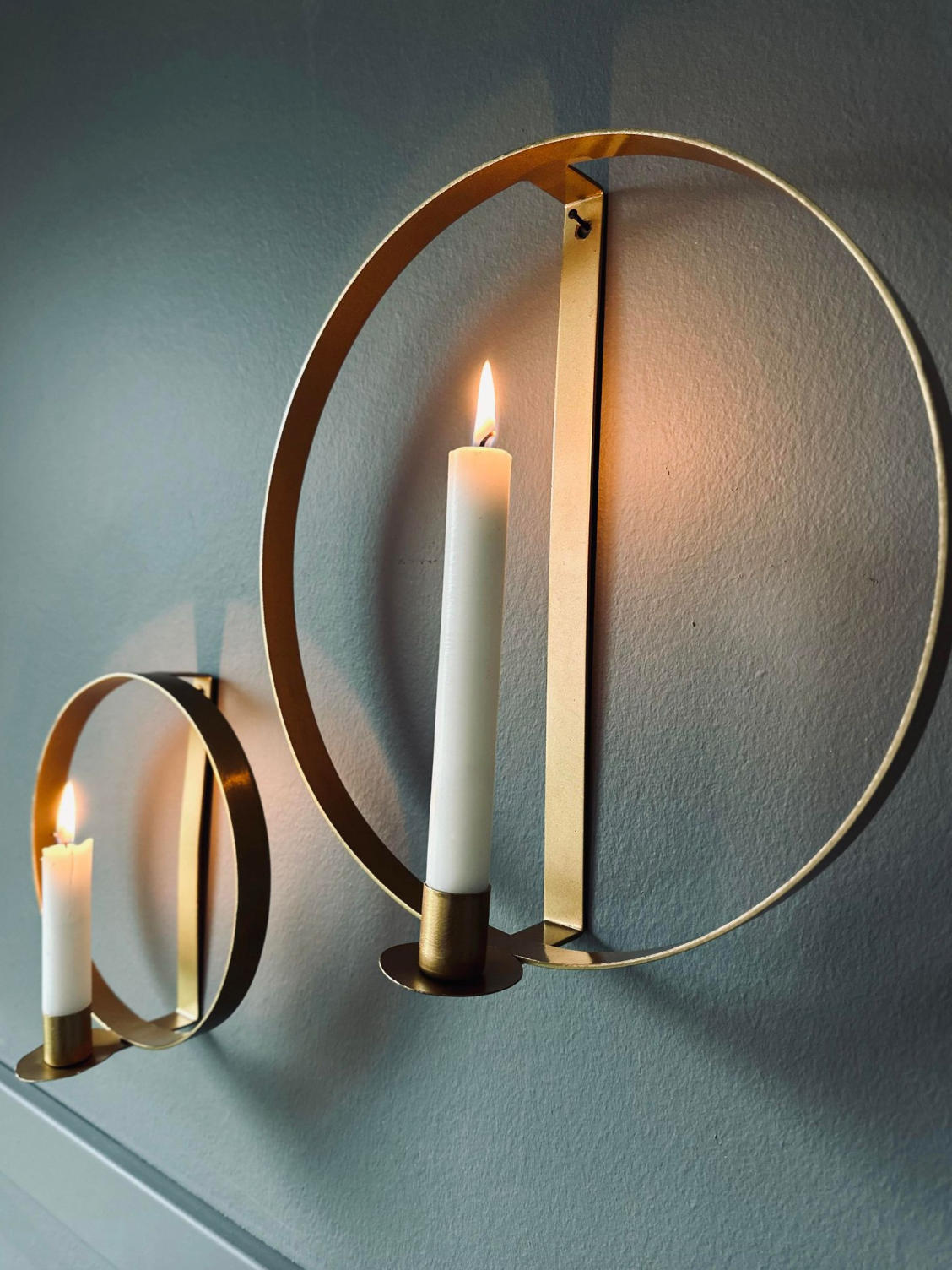 Anneau pour chandelles Gold - Lot de 2
